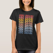 Abu Dhabi City Groovy Retro Tシャツ (正面)
