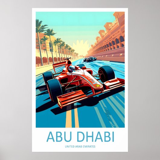Abu Dhabi Travel Print Wall Abu Dhabi Circuit ポスター (正面)