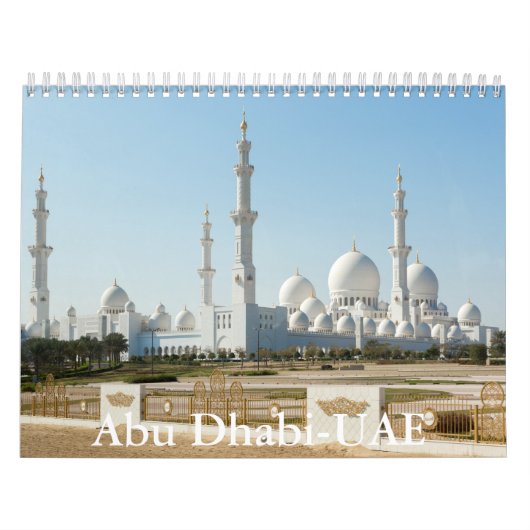 Abu Dhabi-UAE Calendar カレンダー (カバー)