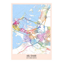 Abu Dhabi United Arab Emirates City Map