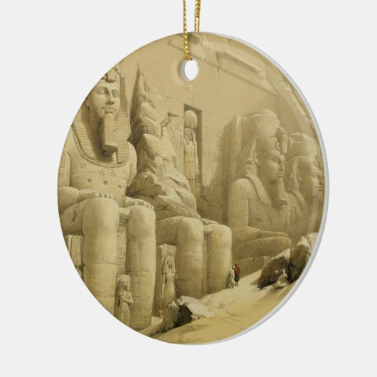 Abu Simbel、"エジプトからのNubiaの素晴らしい寺院、 セラミックオーナメント (左)