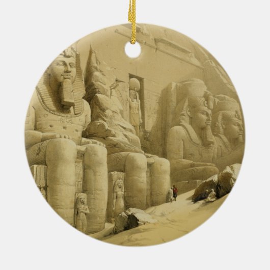 Abu Simbel、"エジプトからのNubiaの素晴らしい寺院、 セラミックオーナメント (裏面)