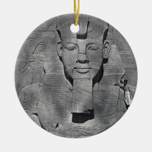 Abu Simbel 1850年のRamesses IIの巨大な彫像 セラミックオーナメント (正面)