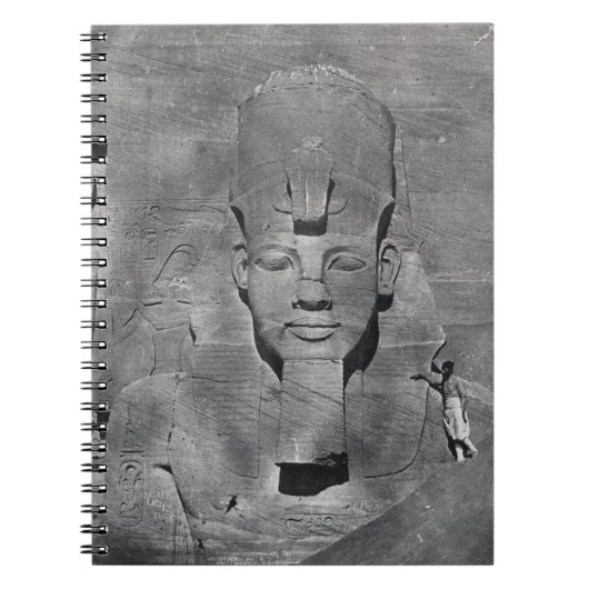 Abu Simbel 1850年のRamesses IIの巨大な彫像 ノートブック (正面)