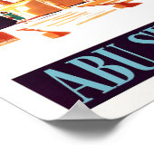 Abu Simbel Egypt vintage travel ポスター (角)