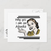 AbuelaのレトロのTシャツおよびギフト ポストカード (正面/裏面)