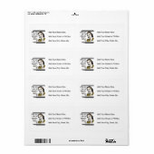 AbuelaのレトロのTシャツおよびギフト ラベル (フルシート)