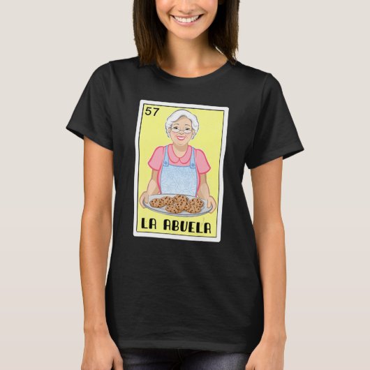 Abuelaスペインののメキシコおもしろいビンゴ贈り物 – La Tシャツ (正面)