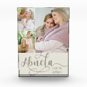 Abuela書道I Love You 3フォトクリームブラウン フォトブロック (正面)