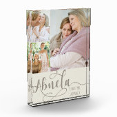 Abuela書道I Love You 3フォトクリームブラウン フォトブロック (左)