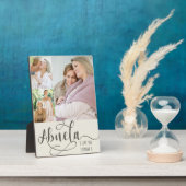 Abuela書道I Love You 3 Photo Cream Olive フォトプラーク (側面)