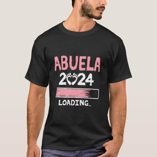 Abuela 2024 Loading Future New Grandma To Be Tシャツ (正面)