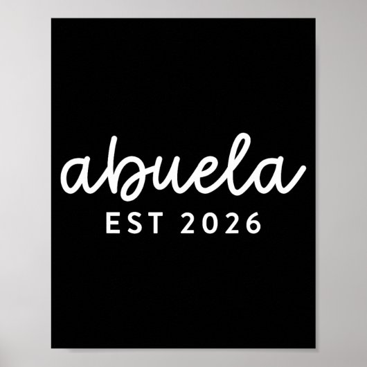 Abuela Est 2026 Mom Promoted To Grandma Mothers Da ポスター (正面)