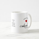 Abuela Established New Grandmother Gift コーヒーマグカップ (正面右)