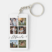 Abuela Gift for Grandma Photo Collage Keepsake キーホルダー (裏面)