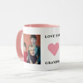 Abuela Nana Nonna家族の写真Love You Grandma マグカップ (正面左)