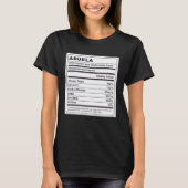 Abuela Nutritional Facts Spanish Grandmother Tシャツ (正面)