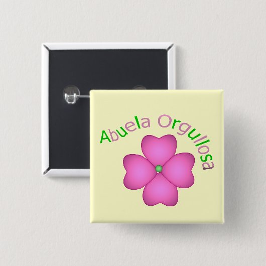 Abuela Orgullosa 缶バッジ (正面&裏面)
