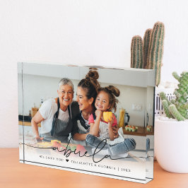 Abuela Script Overlay | We Love You フォトブロック