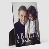 Abuela & Surg孫スクリプト名Photo Keepsake フォトプラーク (側面)