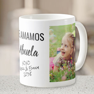 Abuela Te Amamosの写真パーソナライズされた コーヒーマグカップ