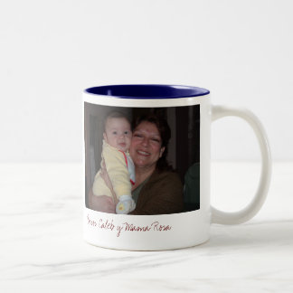 AbuelitaAndMeDuckyのローザBesos Caleb yのママ ツートーンマグカップ
