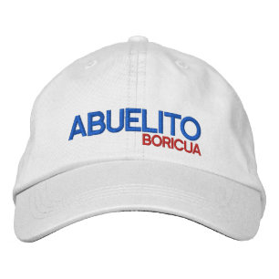 Abuelito Boricua：プエルトリコ 刺繍入りキャップ