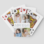 Abueloフォトコラージュと孫の名前 トランプ (裏面)