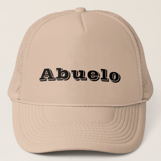 "Abuelo"の(祖父の)トラック運転手の帽子 キャップ (正面)