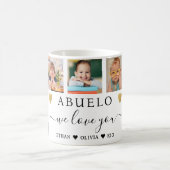 Abuelo We Love You Grandkids 5 Photo Collage コーヒーマグカップ (中央)