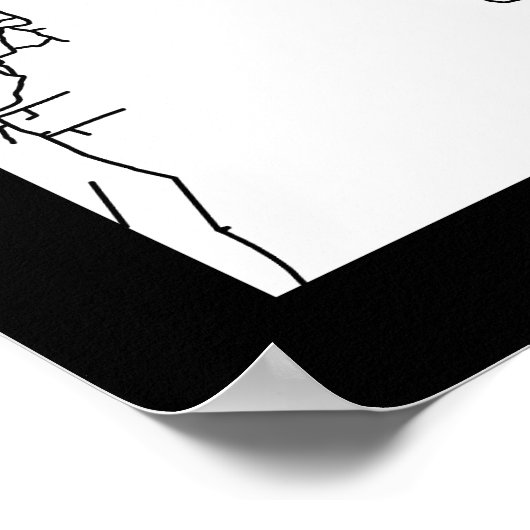 Abuja Nigeria Map ポスター (角)