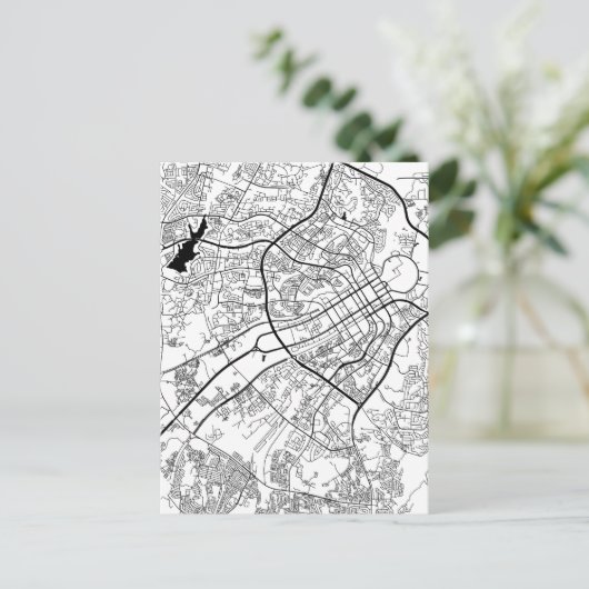 Abuja Nigeria Map ポストカード (スタンド正面)