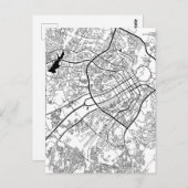 Abuja Nigeria Map ポストカード (正面/裏面)