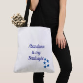 Abundance Birthright Tote トートバッグ (クローズアップ)