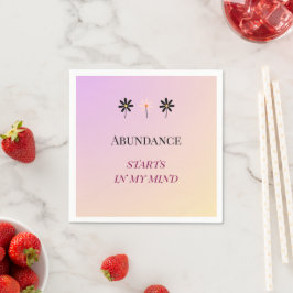 Abundance Mindset – Flowers of Abundance スタンダードカクテルナプキン