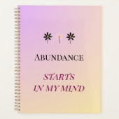 Abundance Mindset – Flowers of Abundance プランナー手帳 (正面)