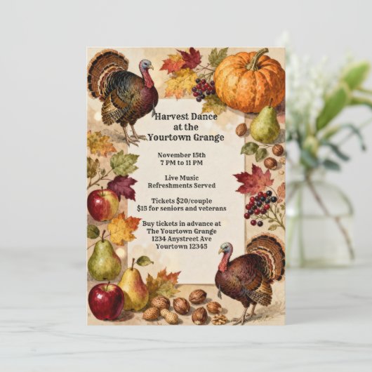 Abundant Harvest Thanksgiving 招待状 (スタンド正面)