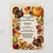 Abundant Harvest Thanksgiving 招待状 (正面/裏面)