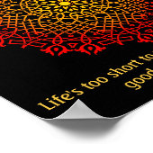 Abuse Survivors Mandala Inspirational Poster ポスター (角)