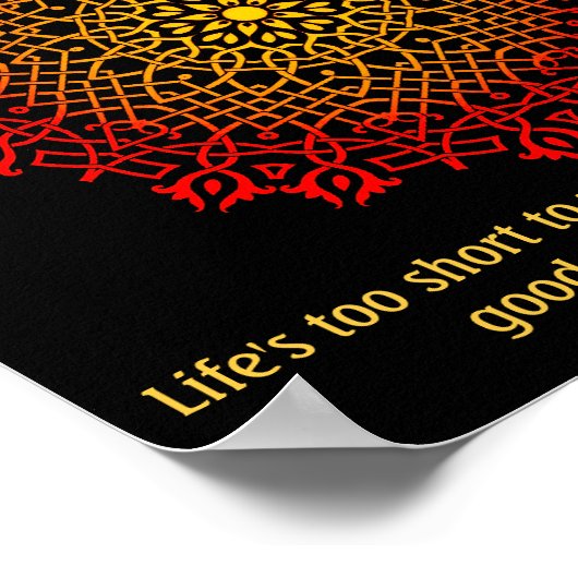 Abuse Survivors Mandala Inspirational Poster ポスター (角)