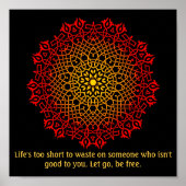 Abuse Survivors Mandala Inspirational Poster ポスター (正面)