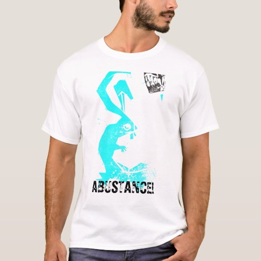 abustanceのウサギ、ABUSTANCE! Tシャツ (正面)