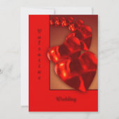 abwのバレンタインの結婚式 招待状 (正面)