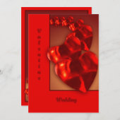 abwのバレンタインの結婚式 招待状 (正面/裏面)