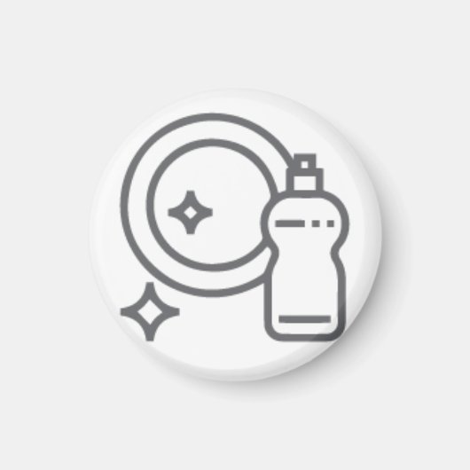 Abwasch Aktivitätenbutton Hausarbeit マグネット (正面)