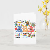 Abyセラピスト行動アナリスト自閉症セラピーRbt カード (黄色い花)