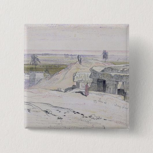 Abydus、1pm、1867年1月12日(インクおよびwatercolou 缶バッジ (正面)