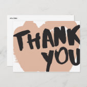 Abysブラシレタリングありがとうポストカードメーラー ポストカード (正面/裏面)