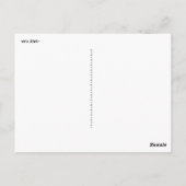 Abysブラシレタリングありがとうポストカードメーラー ポストカード (裏面)