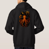 Abyss Kraken – Glowing Steampunk Octopus Hoodie パーカ (裏面)